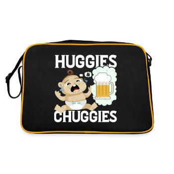 Huggies & Chuggies 30 - Retro Bag - black/gold - Back