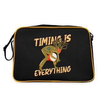 Le timing du djembé est tout Joueur de Djembé - Sac Retro - noir/or - Dos