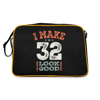 32 Birthday Funny 32 Years Old - Retro Bag - black/gold - Back