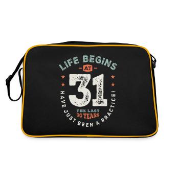 31 Birthday Funny 31 Years Old - Retro Bag - black/gold - Back