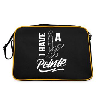 J’ai un ballet de ballerine danseuse punchline - Sac Retro - noir/or - Dos