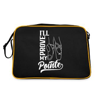 Je vais prouver mon passe-temps punchline - Sac Retro - noir/or - Dos