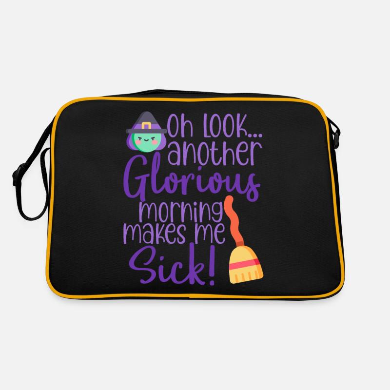 Halloween Horror Grusel Spruch Retro Tasche