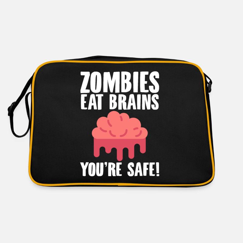 Halloween horror scary saying - Retro Bag - black/gold