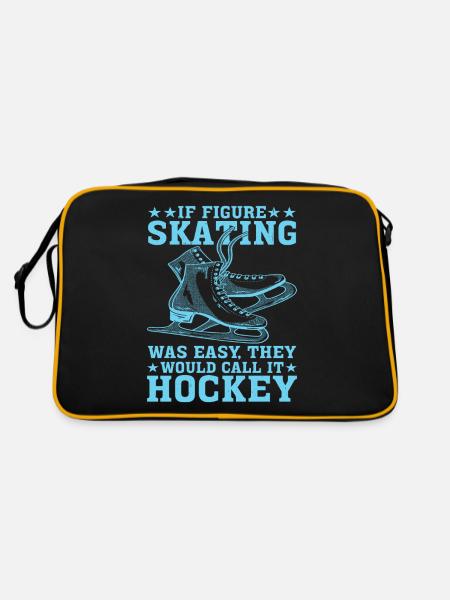 If Figure Skating Was Easy, They Call It Hockey 6 - Retro Bag - black/gold - Back