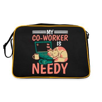 My Co-worker Is Needy 5 - Retro Bag - black/gold - Back
