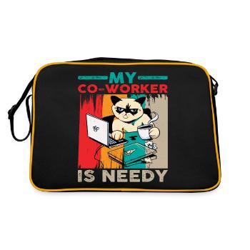 My Co-worker Is Needy 6 - Retro Bag - black/gold - Back