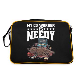 My Co-worker Is Needy 7 - Retro Bag - black/gold - Back