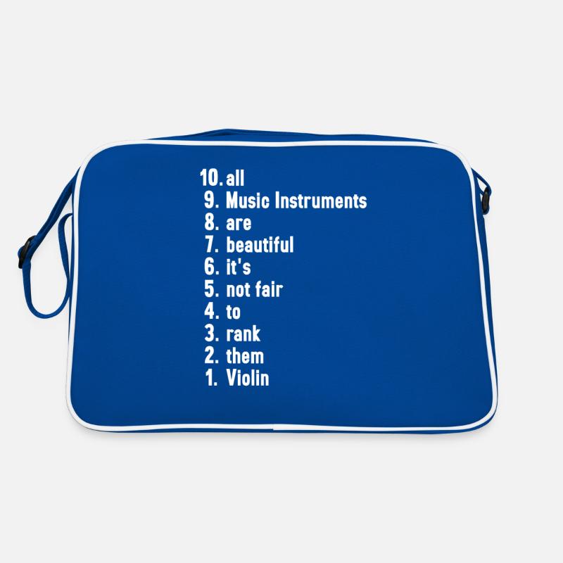 Funny Musician Quotes Violin Player Gift Retro Bag