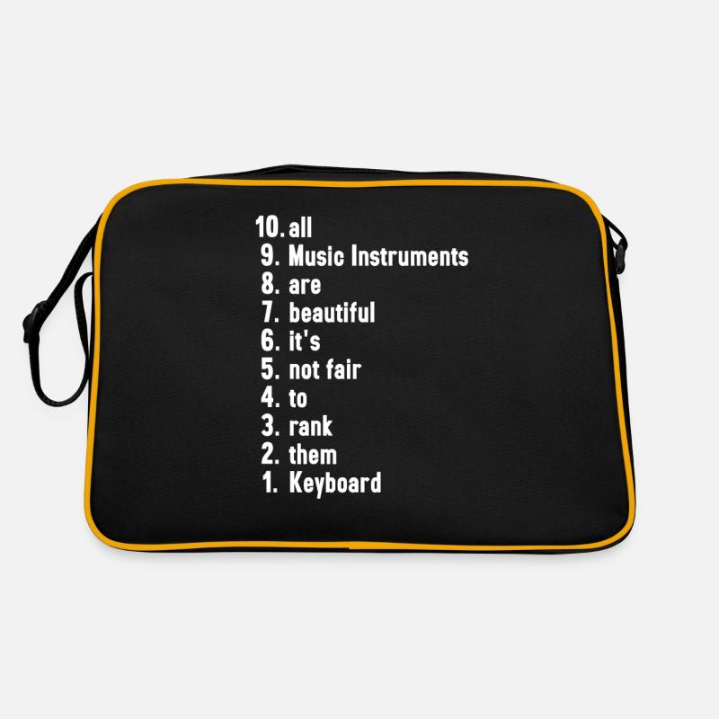 Funny Musician Quotes Keyboard Player Gift Retro Bag