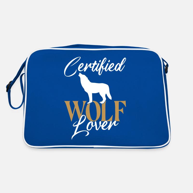 Wolf Geschenke Wolf Liebhaber Retro Tasche