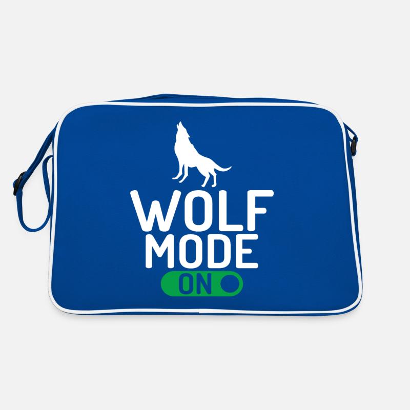 Wolf Geschenke Wolf Lover Retro Tasche