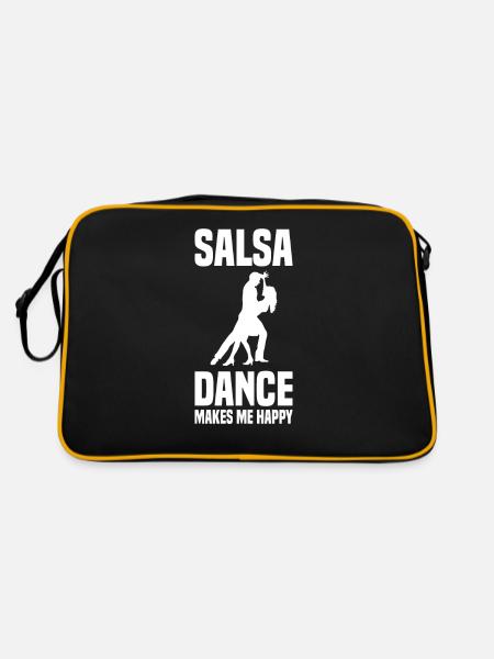 Salsa Dancing Music - Retro Bag - black/gold - Back
