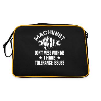 Cnc Mechanic Cutter Cuttering - Retro Bag - black/gold - Back