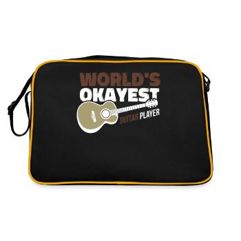 Bass Guitarist Music Bass Instrument - Retro Bag - black/gold - Back