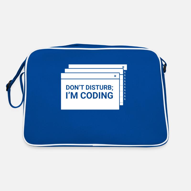 Stören Sie Nicht Ich Programmiere Coder Coding Retro Tasche