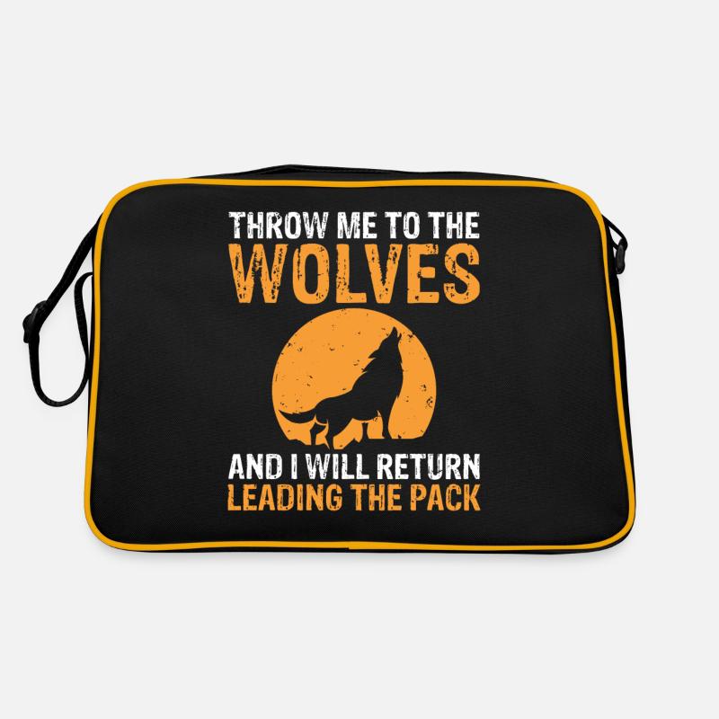 Wolf Geschenke Wolf Liebhaber Retro Tasche