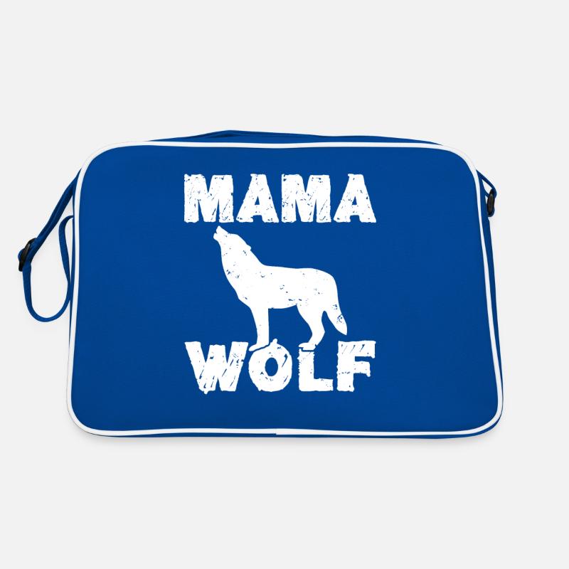 Wolf Geschenke Wolf Lover Retro Tasche