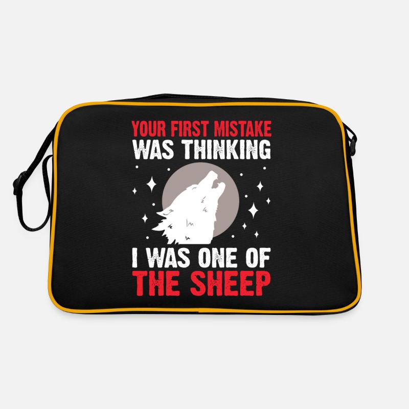 Wolf Geschenke Wolf Liebhaber Retro Tasche