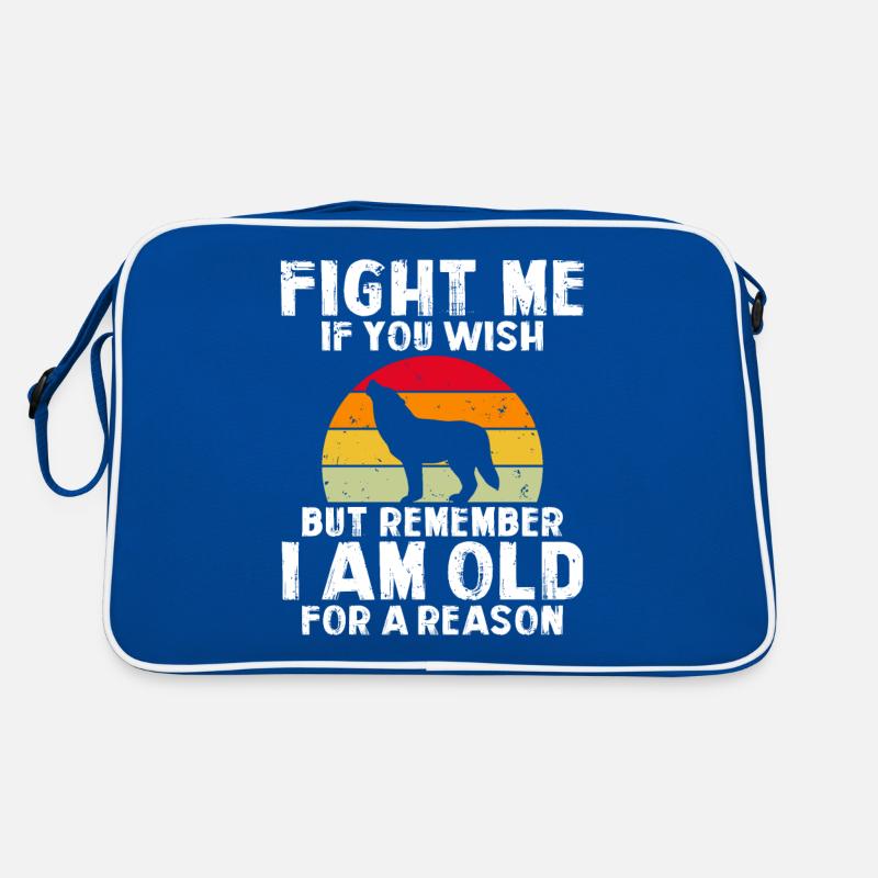 Wolf Gifts Wolf Lover Retro Bag