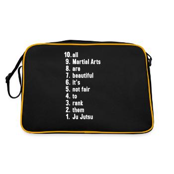 Ju Jutsu Artiste martial Arts Martiaux Cadeau - Sac Retro - noir/or - Dos