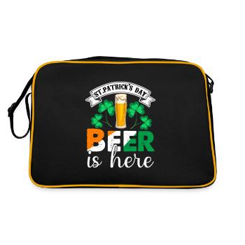 St Paddys St Patricksday St Patrick Day - Retro Bag - black/gold - Back