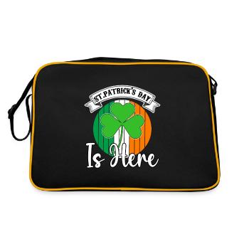 St Paddy's St Patricksday St Patrick Day - Retro Bag - black/gold - Back