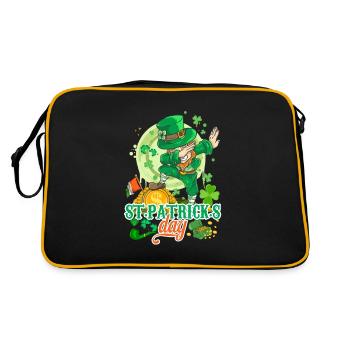St Paddys St Patricksday Fête de la St Patrick - Sac Retro - noir/or - Dos