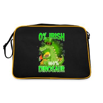 St Paddys St Patricksday St Patrick Day - Retro Bag - black/gold - Back