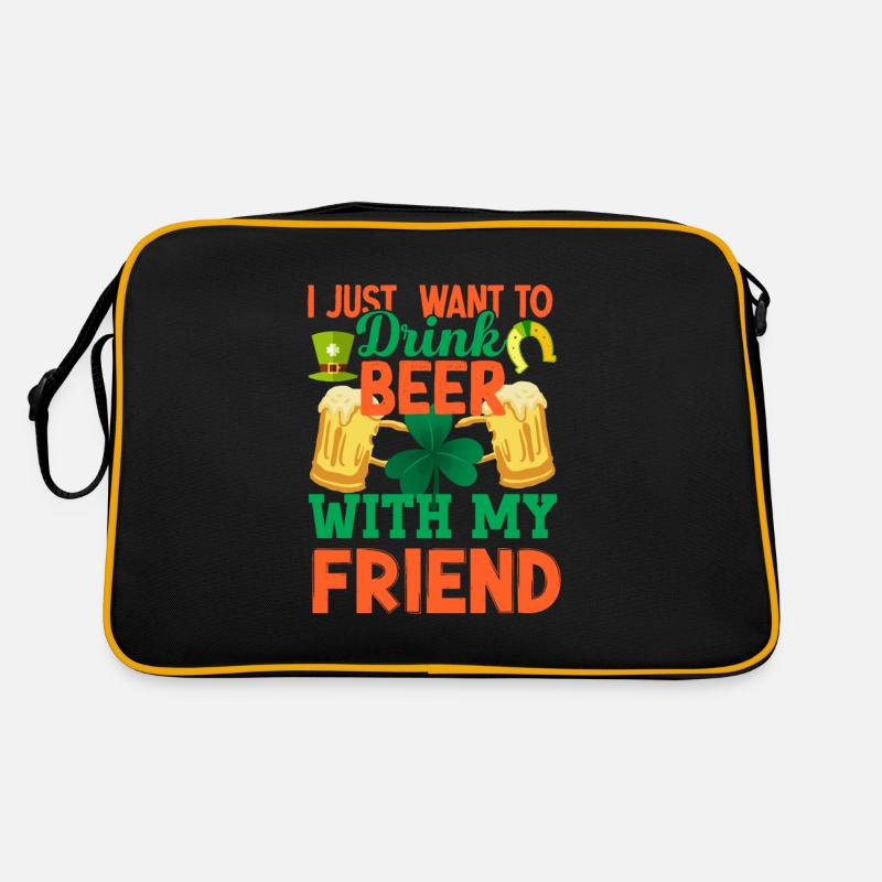 St Paddy's St Patricksday St Patrick Day Retro Bag