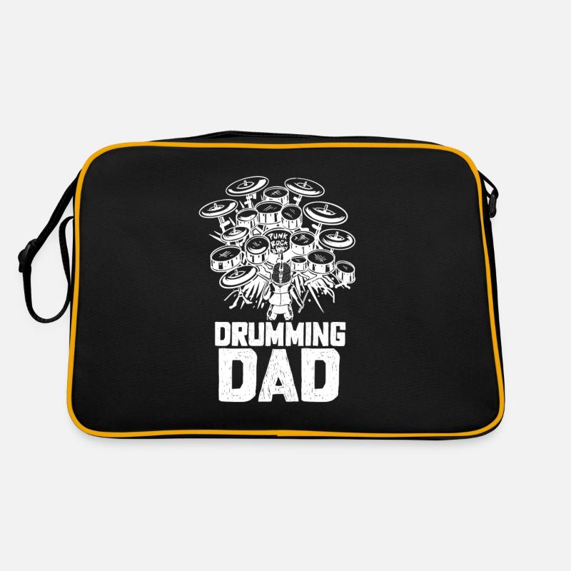 Drummer father drums Retro Bag