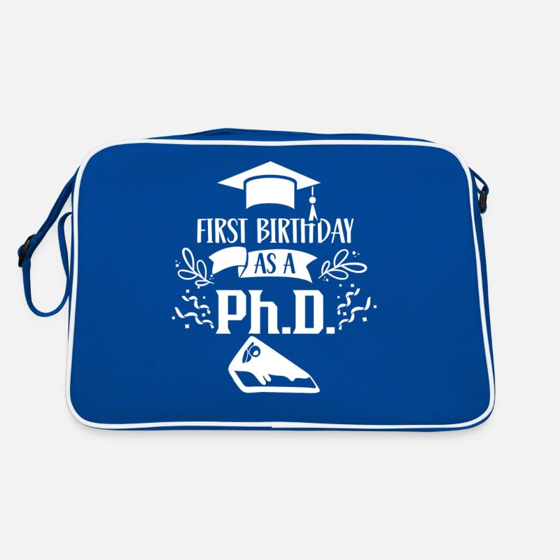 First birthday as PhD student daddy dad father Retro Bag