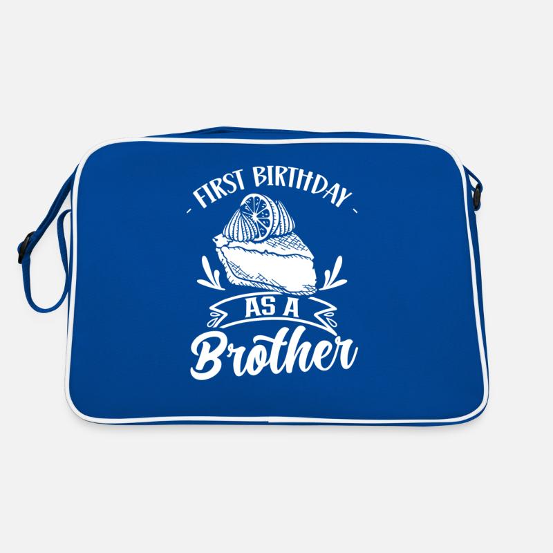 Erster Geburtstag Als Bruder Papa Vater Papi Retro Tasche