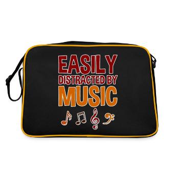 Facilement distrait par la musique 4 - Sac Retro - noir/or - Dos