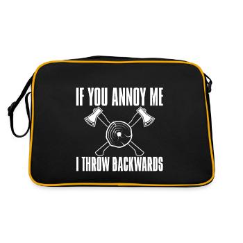 Si tu m’ennuies, je jette en arrière 2 - Sac Retro - noir/or - Dos