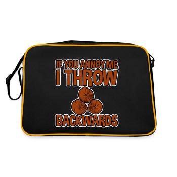 Si tu m’ennuies, je jette en arrière 4 - Sac Retro - noir/or - Dos
