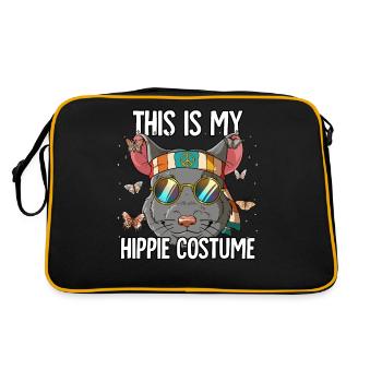 60s 70s Costume This Is My Hippie Costume - Retro Bag - black/gold - Back