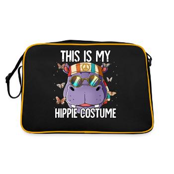 60s 70s Costume This Is My Hippie Costume - Retro Bag - black/gold - Back
