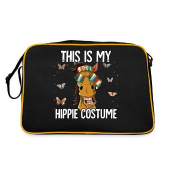60s 70s Costume This Is My Hippie Costume - Retro Bag - black/gold - Back