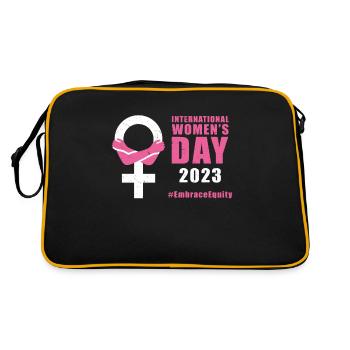 International Women's Day 8 March #EmbraceEquity - Retro Bag - black/gold - Back