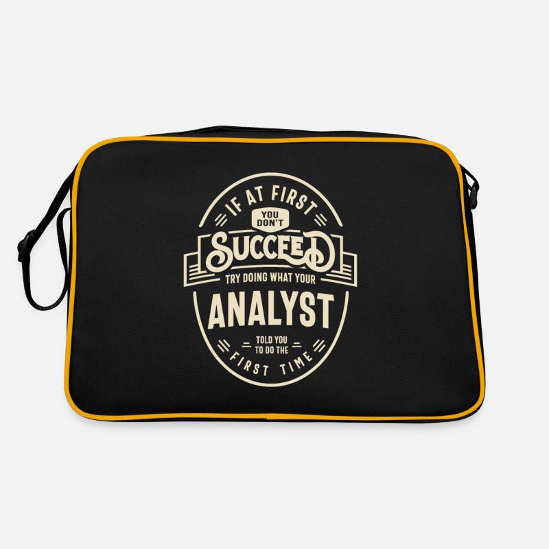 Analyst Job Title Occupation Birthday Worker Retro Bag