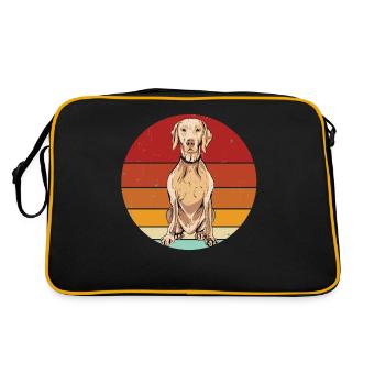 Weimaraner - Sac Retro - noir/or - Dos
