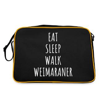 Weimaraner - Sac Retro - noir/or - Dos
