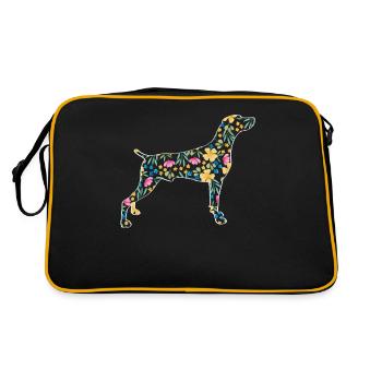 Weimaraner - Sac Retro - noir/or - Dos