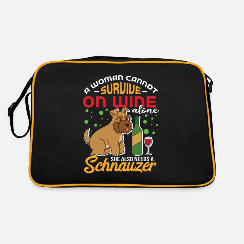Zwergschnauzer Retro Tasche