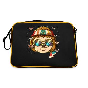 60s 70s Costume Groovy Hippie - Sac Retro - noir/or - Dos