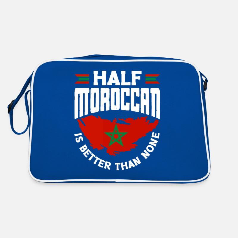 Maroc Drapeau marocain moitié marocain est mieux Sac Retro