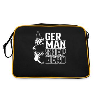 Berger allemand Pet Mignons Amants - Sac Retro - noir/or - Dos