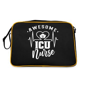 Great Intensive Care Nurse Intensive Care - Retro Bag - black/gold - Back