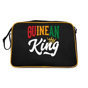 Roi de Guinée Guinée Drapeau de Guinée - Sac Retro - noir/or - Dos